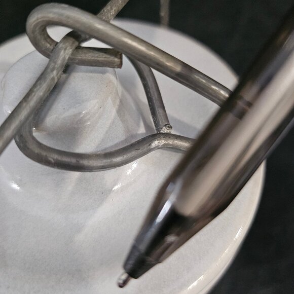 Vintage Bicentennial Stoneware Cheese Crock With Wire Bale Spirit of 76 - Picture 9 of 10